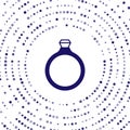 Blue Diamond engagement ring icon isolated on white background. Abstract circle random dots. Vector Royalty Free Stock Photo