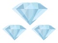 Blue diamond, icon Royalty Free Stock Photo