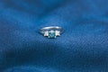 Blue diamond ring Royalty Free Stock Photo