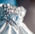 Blue diamond and white diamonds jewellery design collection gem masterpiece, luxury exclusive sapphire gemstone and