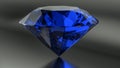 Blue diamonds on black background Royalty Free Stock Photo