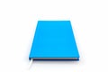 Blue diary book.