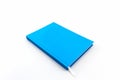 Blue diary book .
