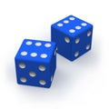 Blue dice