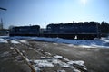 Blue Diesel Locomotives