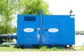 Blue Diesel Powered Generator Royalty Free Stock Photo