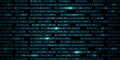 Blue digital binary code web cyber technology background Royalty Free Stock Photo