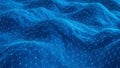 Blue digital network grid abstract background futuristic technology Royalty Free Stock Photo