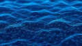 Blue digital network grid abstract science technology background Royalty Free Stock Photo