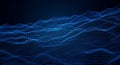 Blue Digital Particle Waveform abstract technology Royalty Free Stock Photo