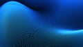 Blue digital particles wave flow, Digital cyberspace abstract background