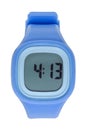 Blue Digital Watch Royalty Free Stock Photo