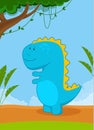 Blue dinosaur, tyrannosaurus