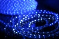 Blue diods ribbon close-up Royalty Free Stock Photo