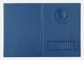 Blue diploma cover