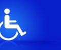 Blue Disability Background