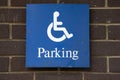 Blue Disabled Parking Sign