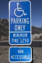 Blue Disabled Parking Sign Royalty Free Stock Photo