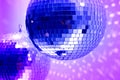 Blue disco globes