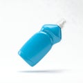 A blue dish soap bottle Royalty Free Stock Photo