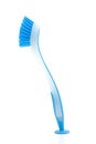 Blue dishwashing brush