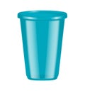 Blue Disposable Glass Composition Royalty Free Stock Photo