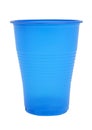 Blue disposable glass Royalty Free Stock Photo