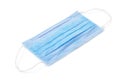 Blue disposable medical face mask