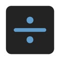Blue Division Symbol for Mathematics Education and Learning Resources