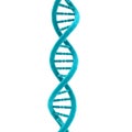 Blue dna double helix structure molecular biology genetic code Royalty Free Stock Photo