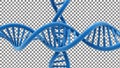 Blue DNA Helix Structure Royalty Free Stock Photo