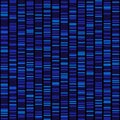 Blue Dna Sequence Results on Black Seamless Background. Vector