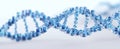 The Blue DNA Structure Representing Genetic Information and Life Sciences AI generated image Royalty Free Stock Photo