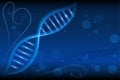 DNA blue vector banner background Royalty Free Stock Photo