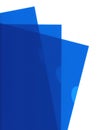 Blue document folders Royalty Free Stock Photo