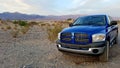 Blue Dodge Ram pickup Royalty Free Stock Photo