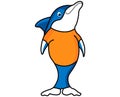 Blue dolphin friend