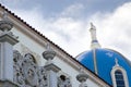 Blue dome of The Immaculata Church, University of Royalty Free Stock Photo