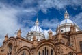 Blue Dome of Inmaculada Concepcion Cathedral - Cuenca, Ecuador Royalty Free Stock Photo