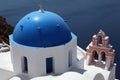 Blue domed roof, Santorini, Greece