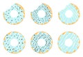 Blue donuts