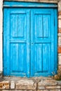 Blue door Royalty Free Stock Photo