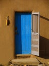Blue door Royalty Free Stock Photo