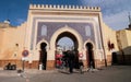 The Blue Door in the Arab city of Fez in Morocco