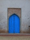 Blue door at the Bahmani Tombs at Dusk, Bidar, India