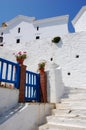 Blue door, Greece Royalty Free Stock Photo