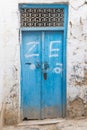 Blue door on a home in Tunis