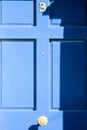 Blue Door - number 3 Royalty Free Stock Photo