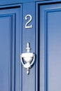 Blue Door - number 2 Royalty Free Stock Photo