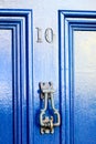 Blue Door - number 10 Royalty Free Stock Photo